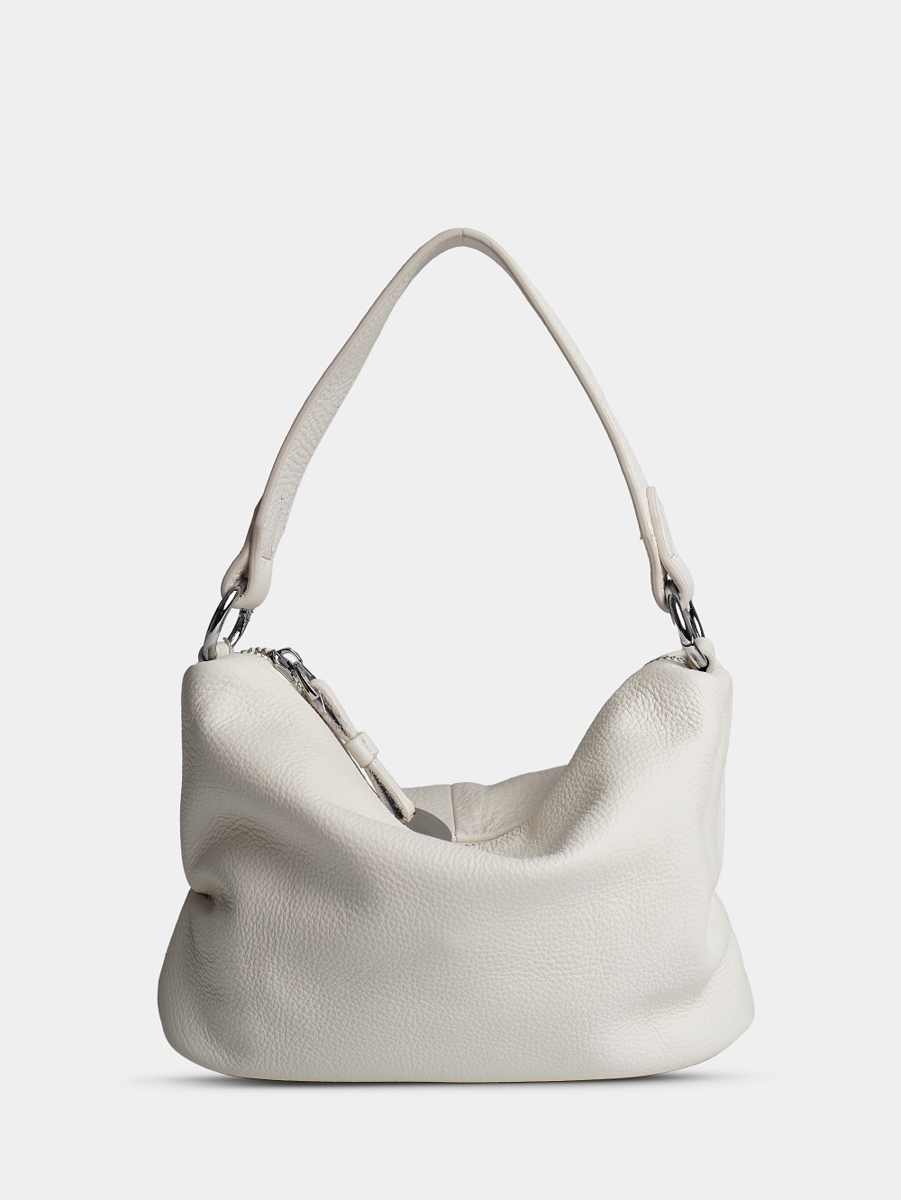 фото 447-54 6661 Сумка кросс-боди женская натуральная кожа Ludor молочный