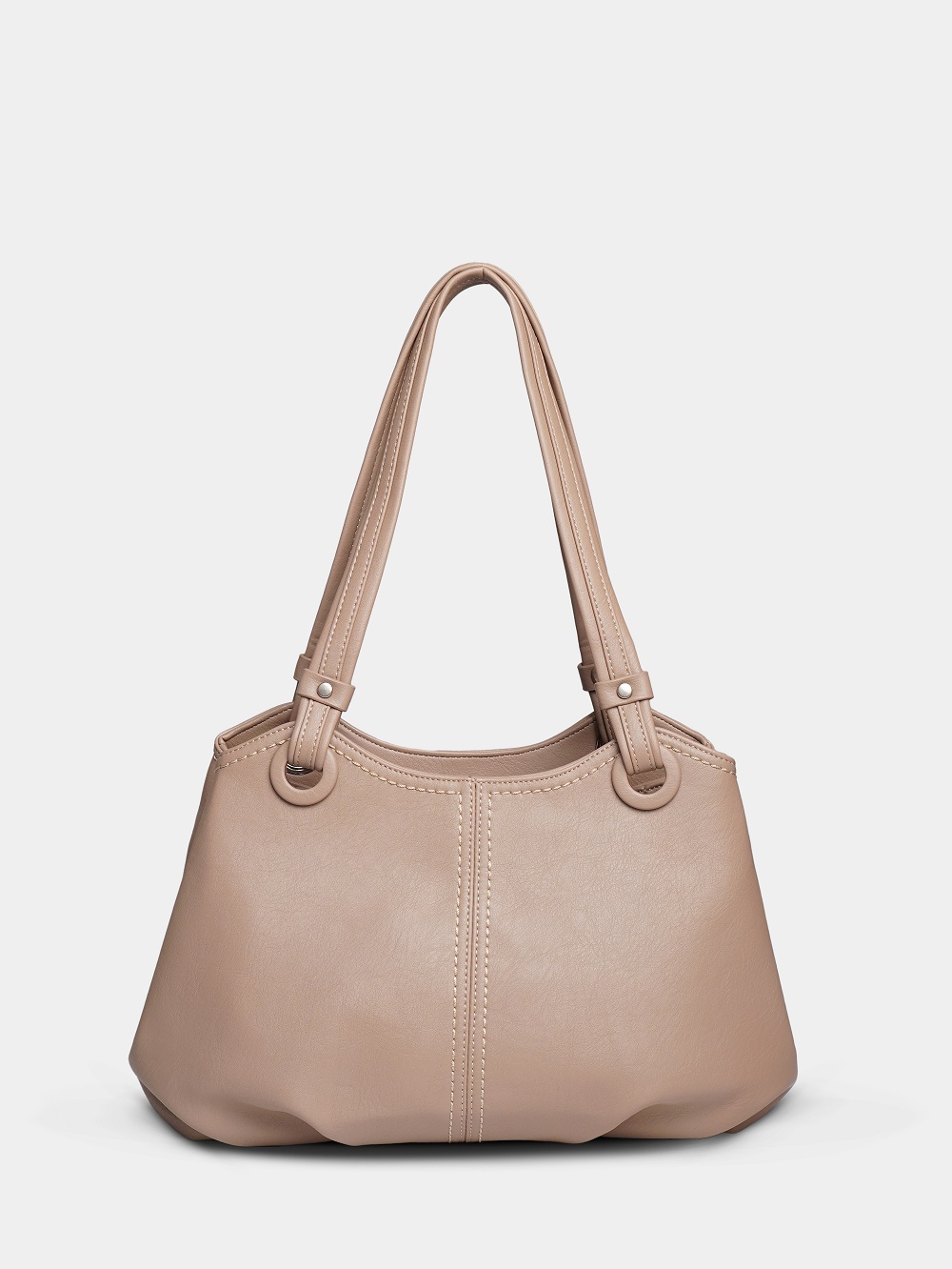 451-67 550230 Сумка доум женская экокожа Ludor кремовый