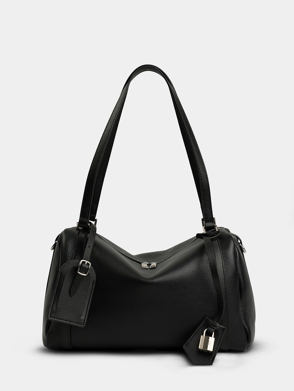 454-69 1818 Сумка доум женская натуральная кожа Ludor черный