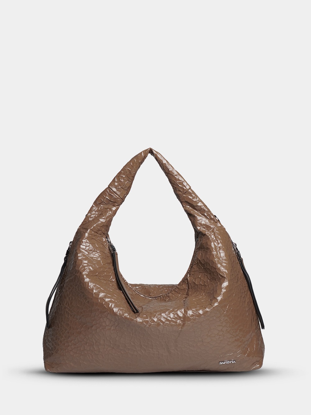 450-98 51157 Сумка хобо женская экокожа Safenta бежевый 450-98 51157 Сумка хобо женская экокожа Safenta бежевый