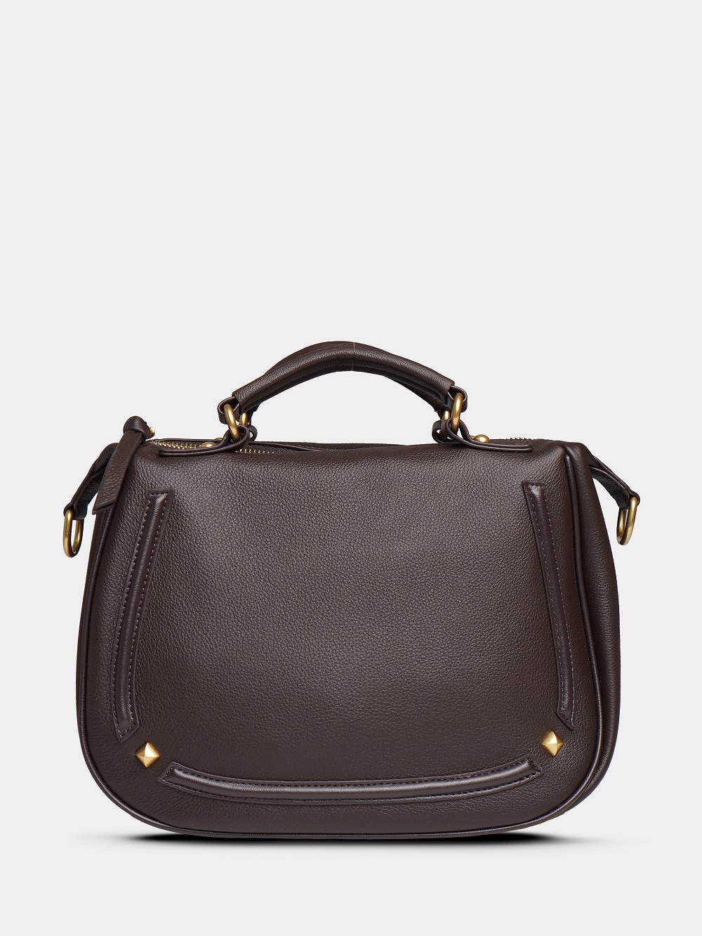 453-24 7015 Сумка доум женская натуральная кожа Ludor темно-коричневый 453-24 7015 Сумка доум женская натуральная кожа Ludor темно-коричневый