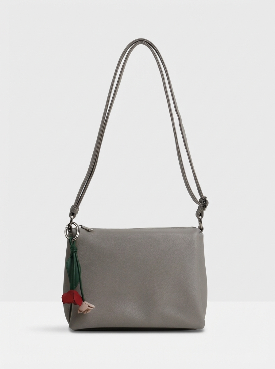 фото 455-91 550207 Сумка кросс-боди женская экокожа Ludor светло-серый