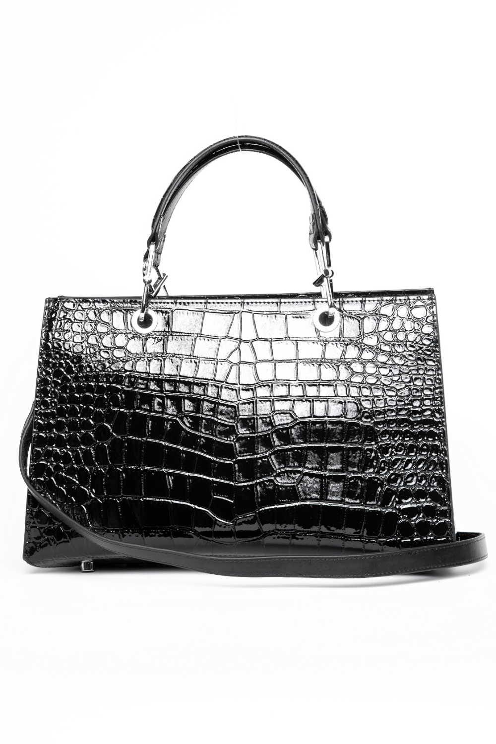 429-81 7238 Сумка тоут женская натуральная кожа Ludor черный