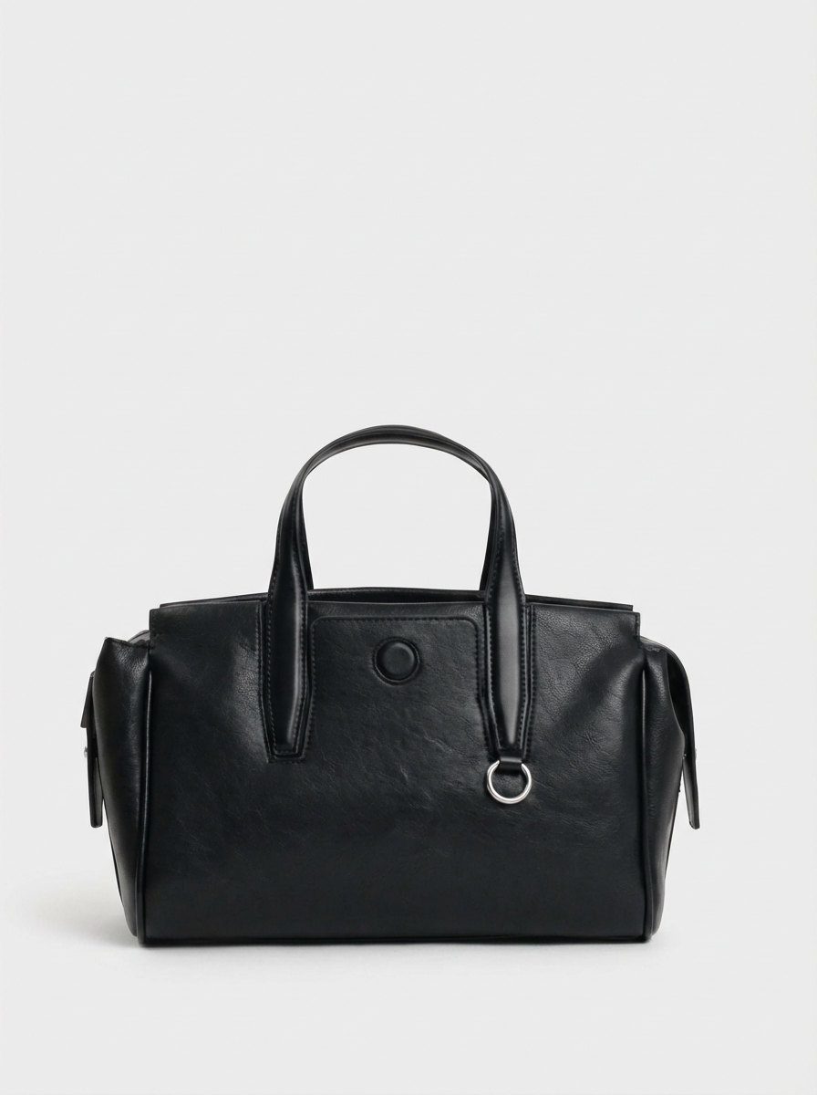 456-19 550286 Сумка тоут женская экокожа Ludor черный