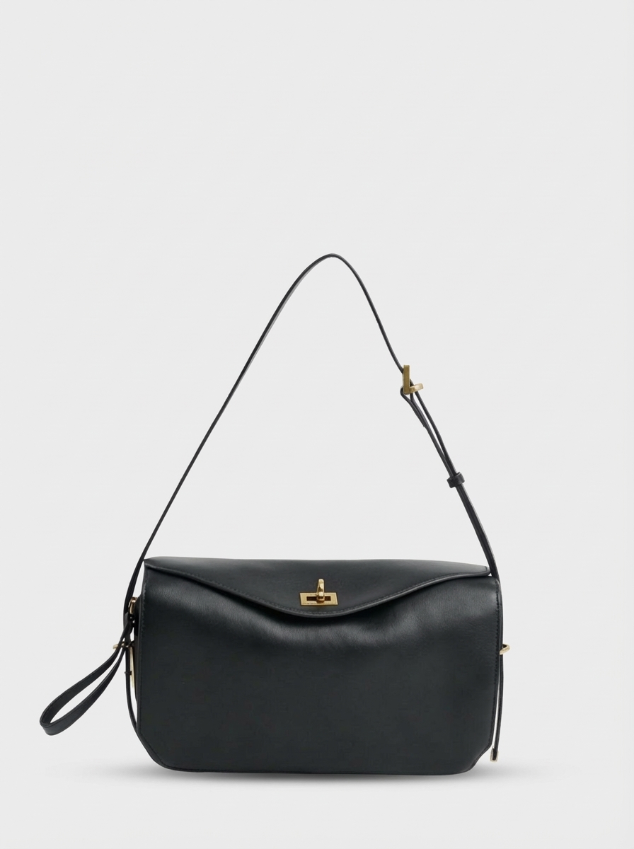 фото 456-87 6202золото Сумка кросс-боди женская натуральная кожа Ludor черный