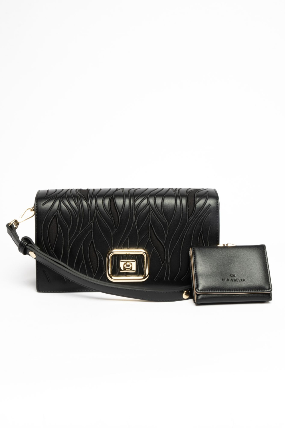 422-27 aa012303047 Сумка кросс-боди женская экокожа Chrisbella черный фото 422-27 aa012303047 Сумка кросс-боди женская экокожа Chrisbella черный