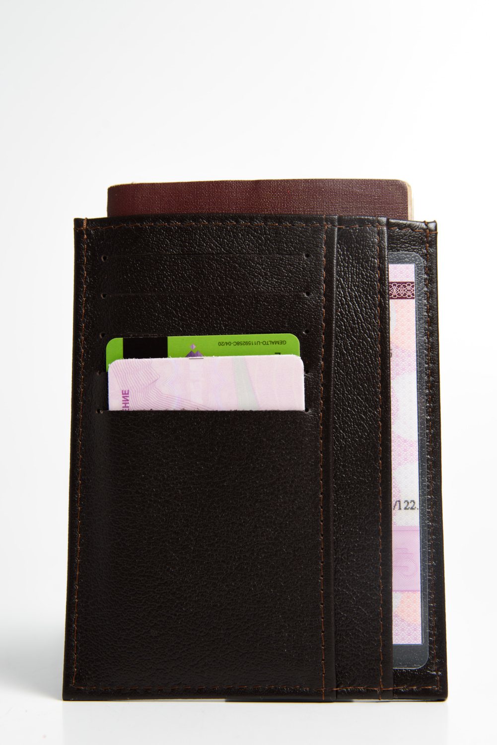 фото 347-63 П 118 Обложка для документов De-Gosa Коричневый