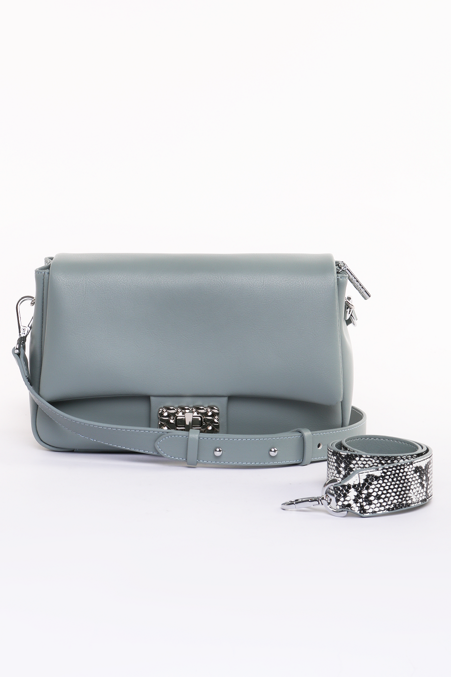 392-72 TH-823-2 Сумка кросс-боди женская натуральная кожа Ludor серый фото 392-72 TH-823-2 Сумка кросс-боди женская натуральная кожа Ludor серый