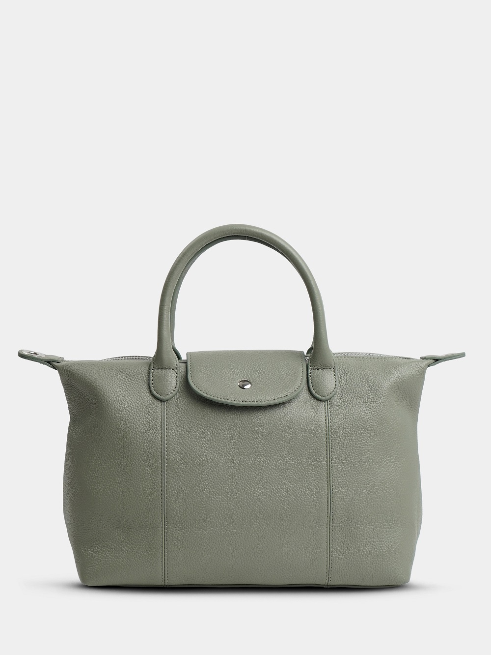 454-14 2406 Сумка тоут женская натуральная кожа Ludor светло-зеленый