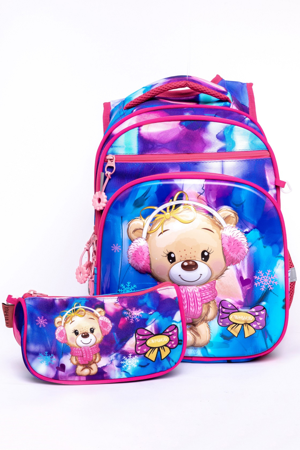 фото 431-74 6612 мишка Ранец для девочки De-Gosa (bf) розовый