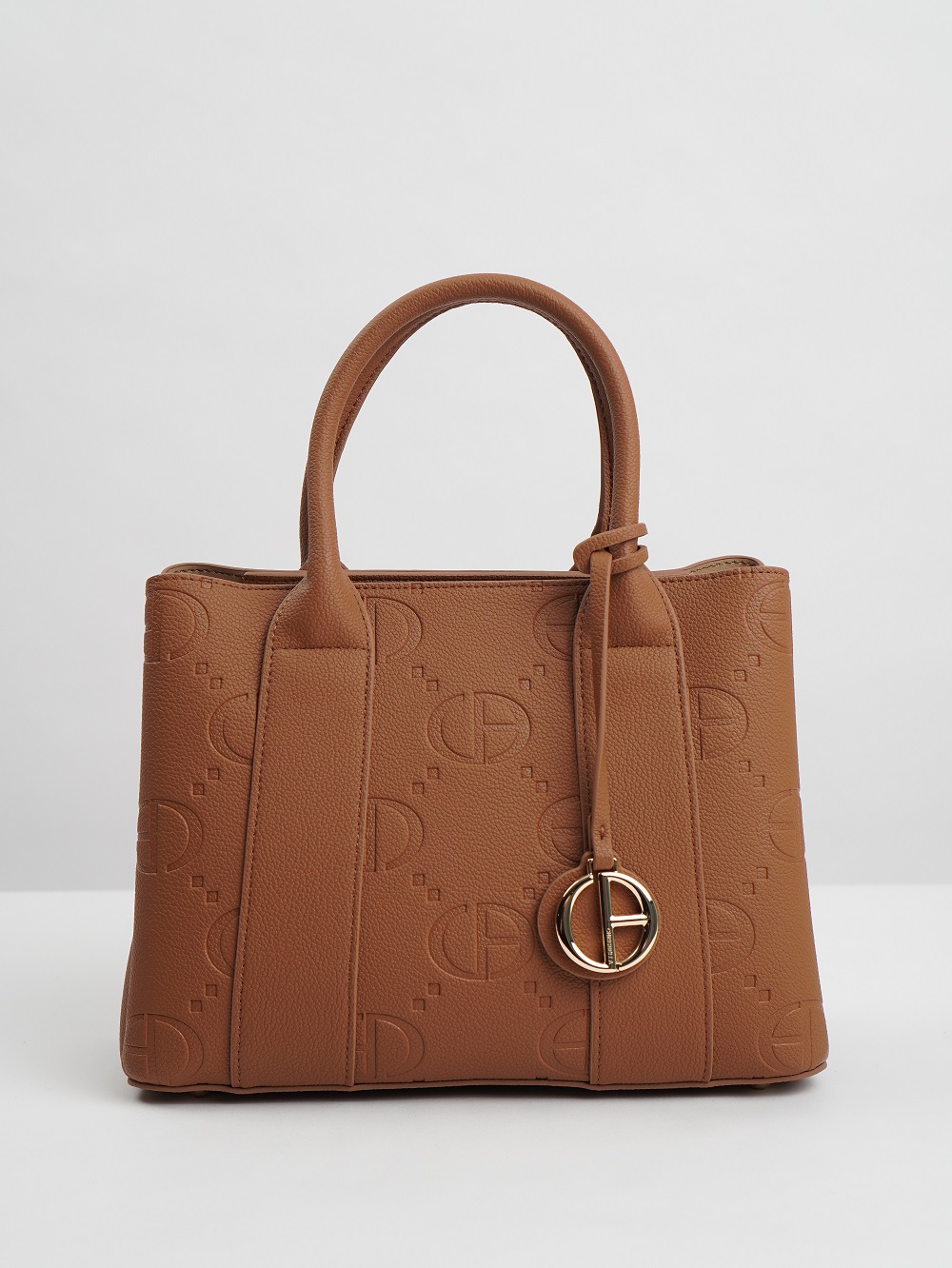 438-72 АА012401002 Сумка тоут женская экокожа Chrisbella коричневый