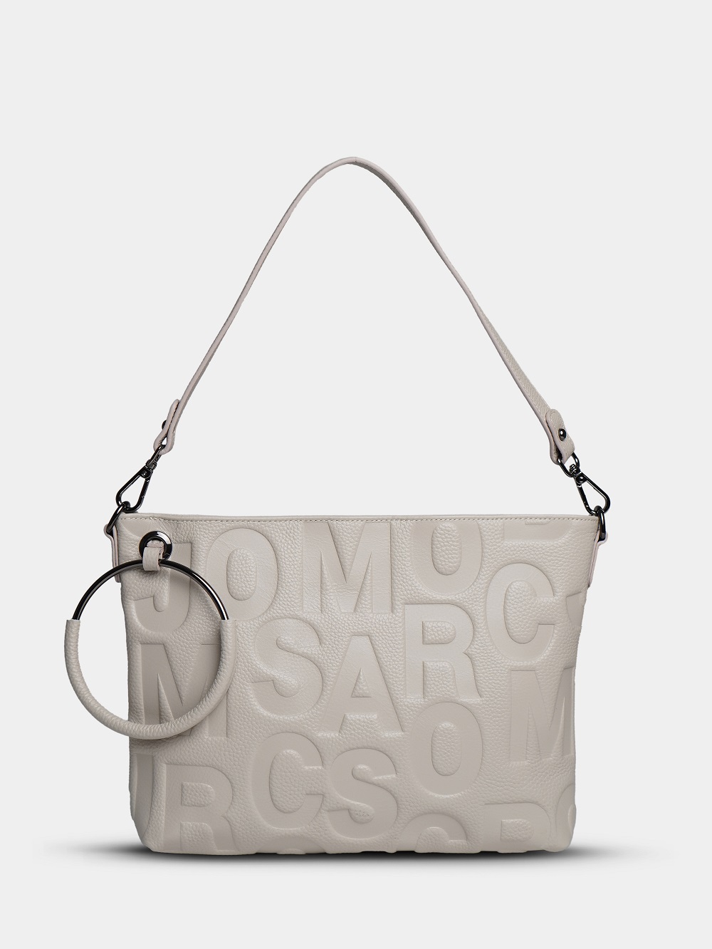 фото 446-69 8119 Сумка кросс-боди женская натуральная кожа Ludor молочный