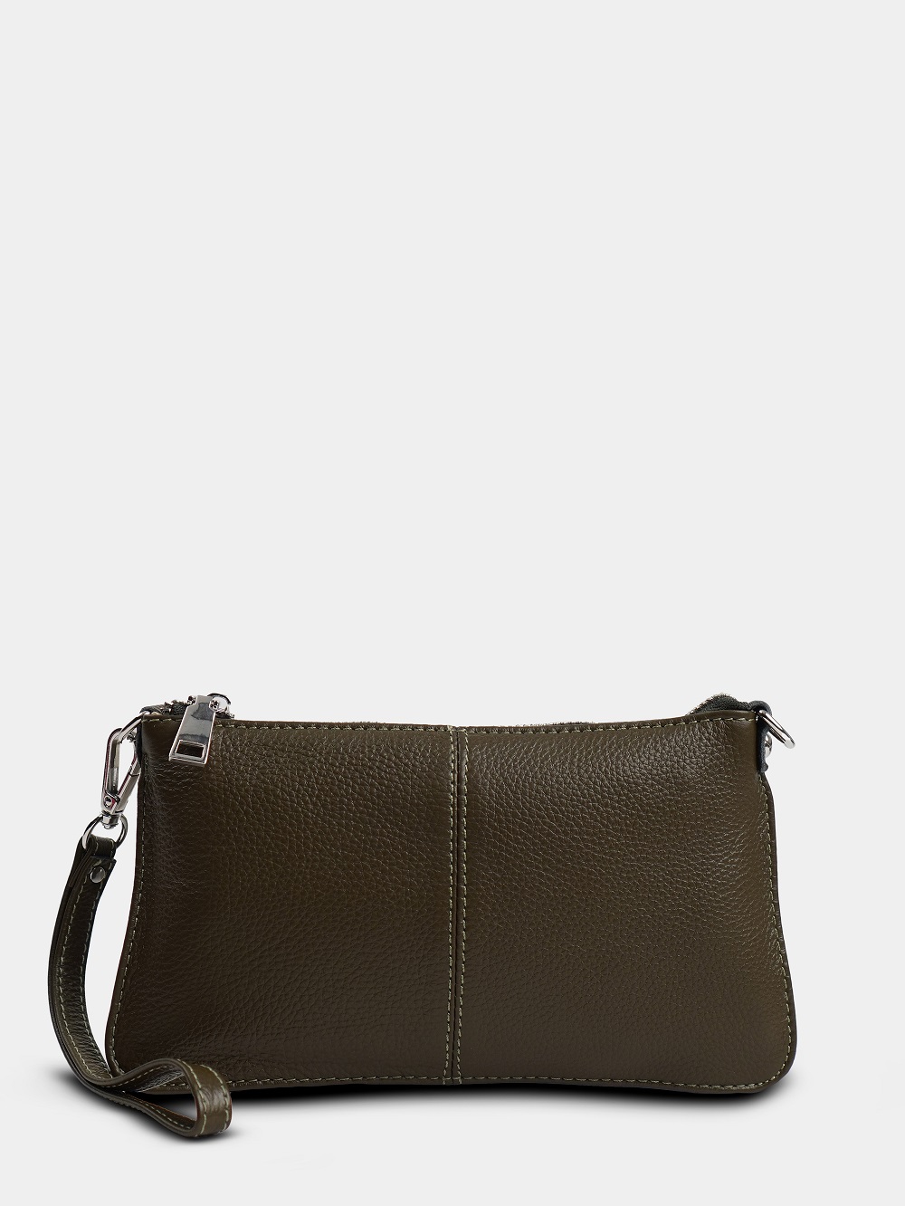 фото 454-28 711 Клатч женский натуральная кожа Ludor хаки