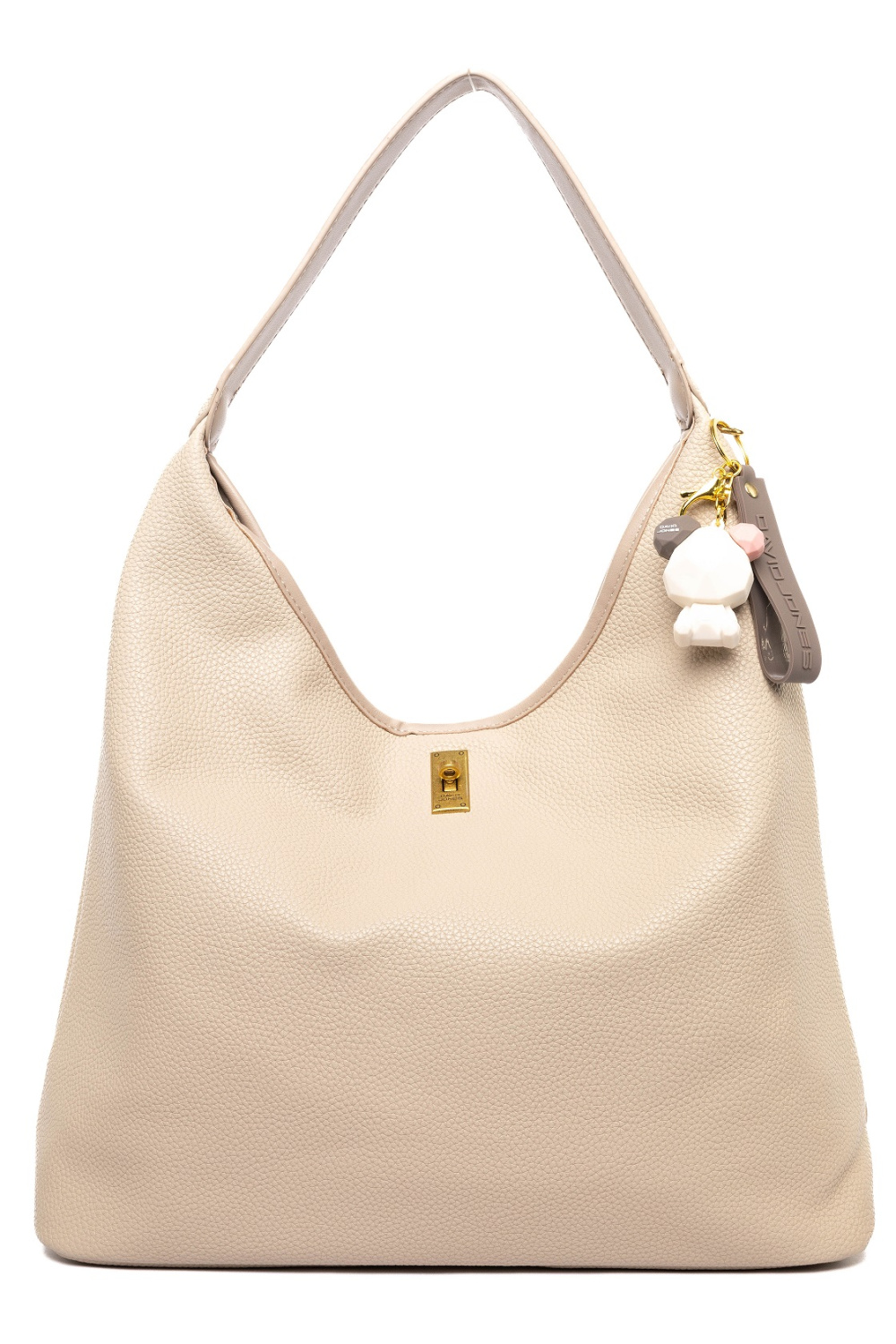 445-30 СМ7168 Сумка хобо женская экокожа David Jones молочный