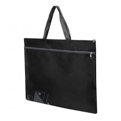 фото 384-44 Чёрный 850.322 Школьная папка с ручками Luris принт