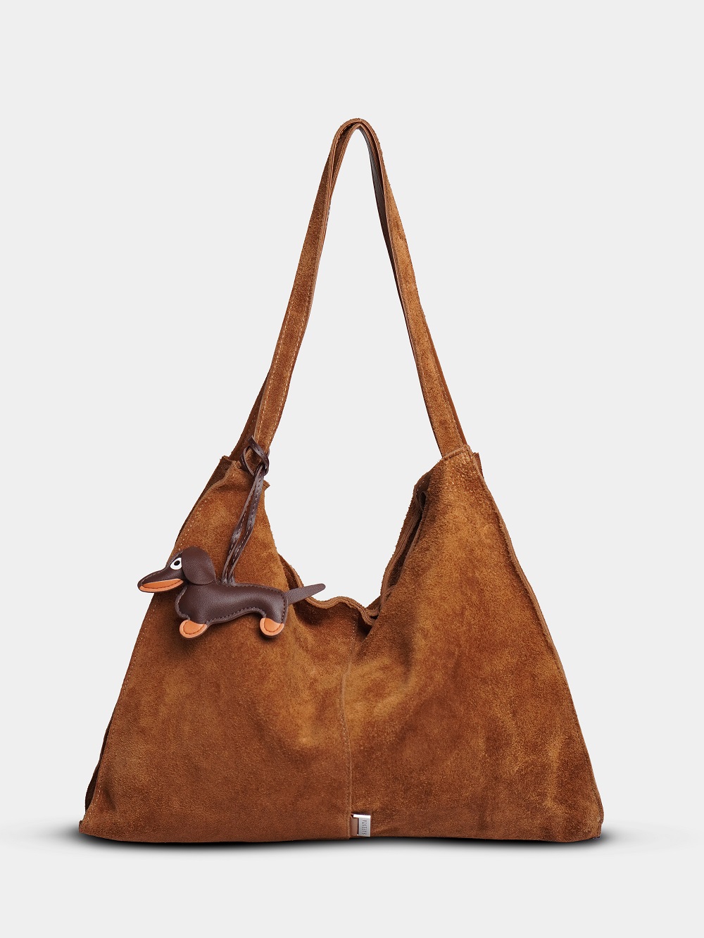 452-52 91195 Сумка хобо женская натуральная замша Safenta коричневый 452-52 91195 Сумка хобо женская натуральная замша Safenta коричневый