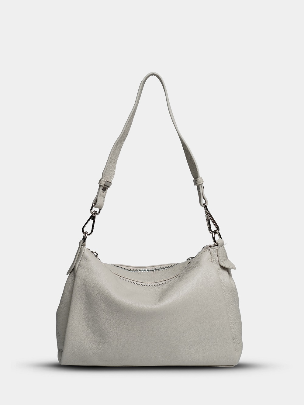 450-72 8519 Сумка хобо женская натуральная кожа Ludor молочный 450-72 8519 Сумка хобо женская натуральная кожа Ludor молочный