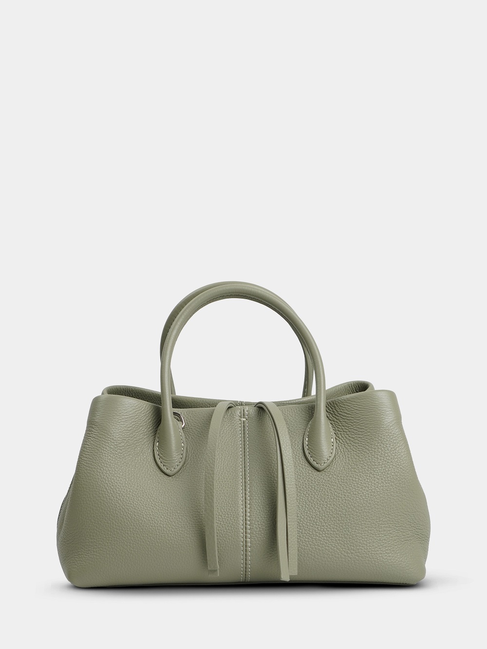 455-61 3669 Сумка тоут женская натуральная кожа Ludor светло-зеленый