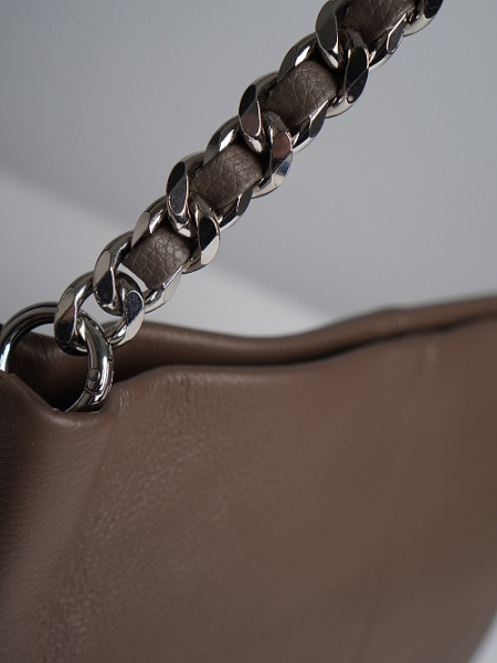 фото 448-85 187 Сумка кросс-боди женская натуральная кожа Ludor темно-беж