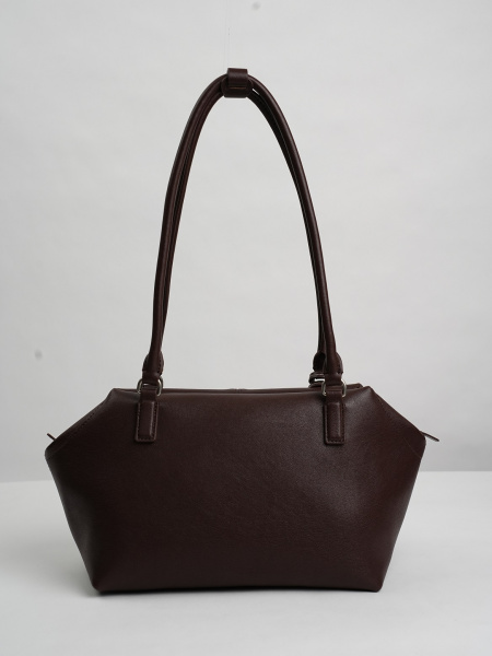 454-88 HR68935 Сумка тоут женская натуральная кожа Ludor темно-коричневый