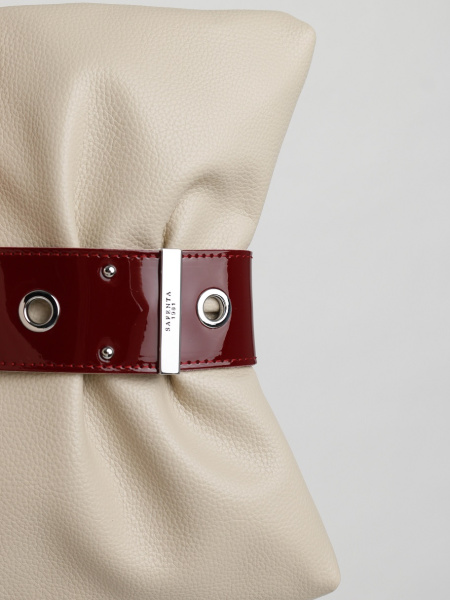 фото 456-97 2131 Клатч женский экокожа Safenta бежевый