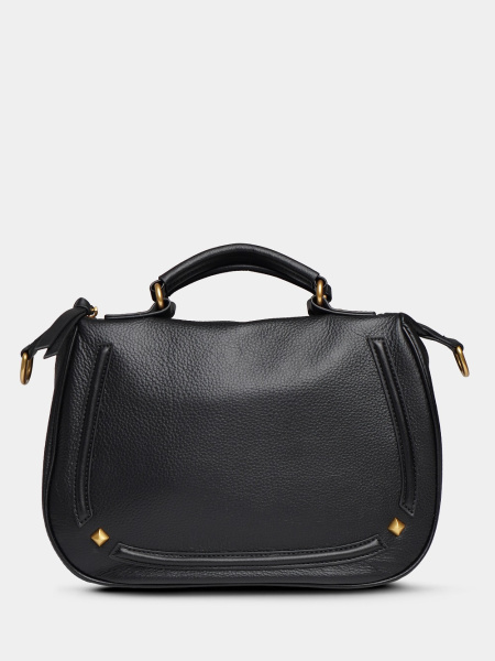 453-26 7015 Сумка доум женская натуральная кожа Ludor черный