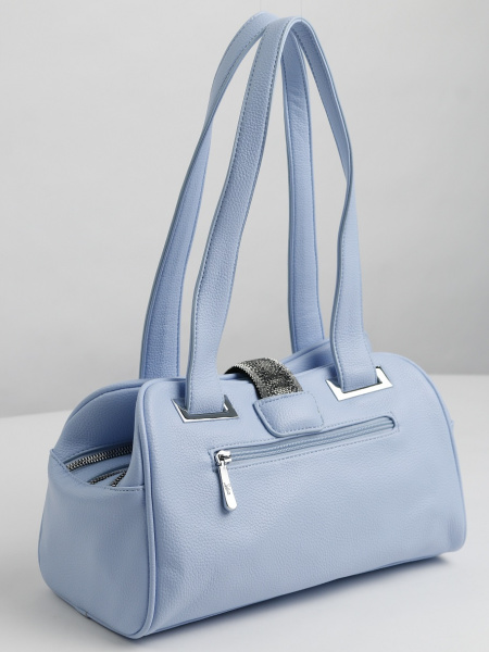 442-42 5193 Сумка тоут женская экокожа Safenta голубой