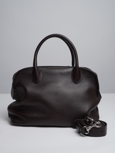 449-76 1885 Сумка доум женская натуральная кожа Ludor темно-коричневый 449-76 1885 Сумка доум женская натуральная кожа Ludor темно-коричневый