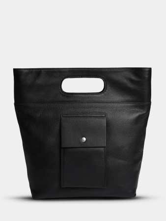 фото 448-84 1878 Сумка шоппер женская натуральная кожа Ludor черный