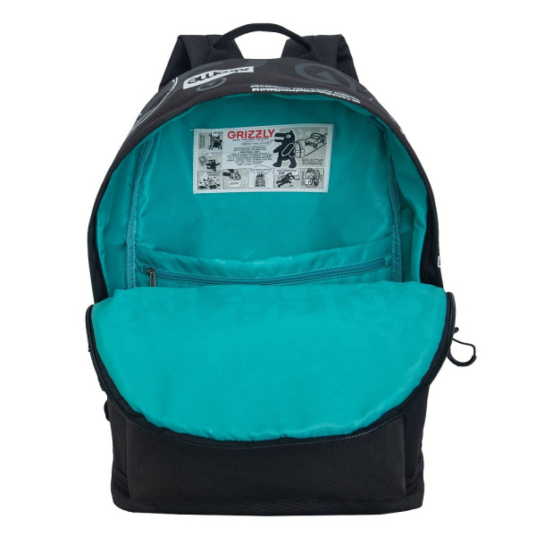 фото 454-06 RQL-417-1 Рюкзак городской мужской Grizzly черный