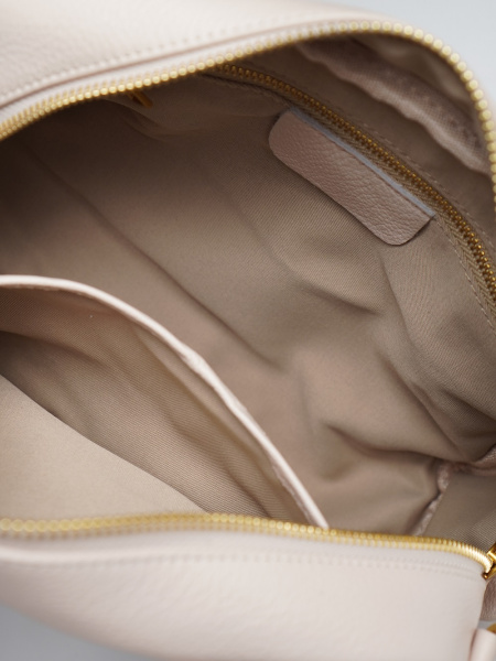 448-89 1879 Сумка доум женская натуральная кожа Ludor молочный