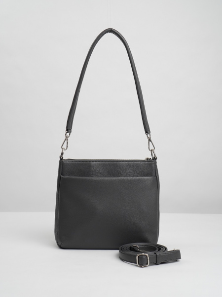 фото 455-23 550151-1 Сумка кросс-боди женская экокожа Ludor темно-серый