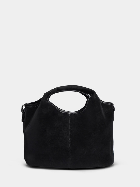 451-48 550236 Сумка хобо женская эко нубук Ludor черный