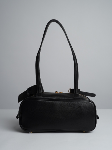 452-70 98111 Сумка тоут женская натуральная кожа Ludor черный