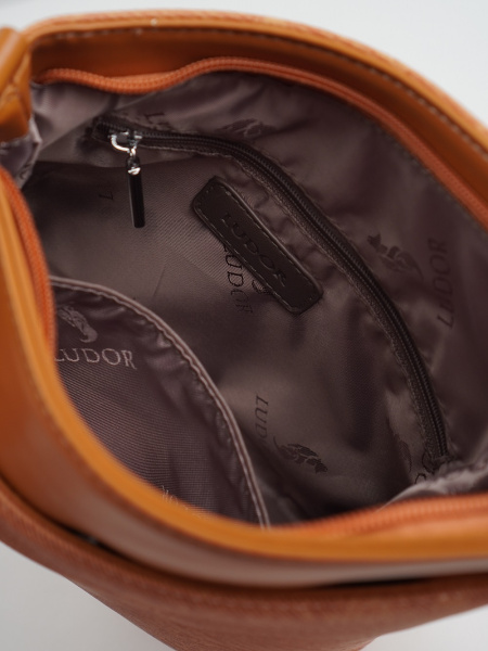 фото 419-32 Р3811 Сумка кросс-боди женская экокожа Ludor оранжевый