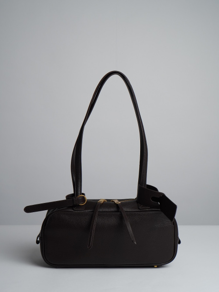 447-67 98111 Сумка тоут женская натуральная кожа Ludor коричневый