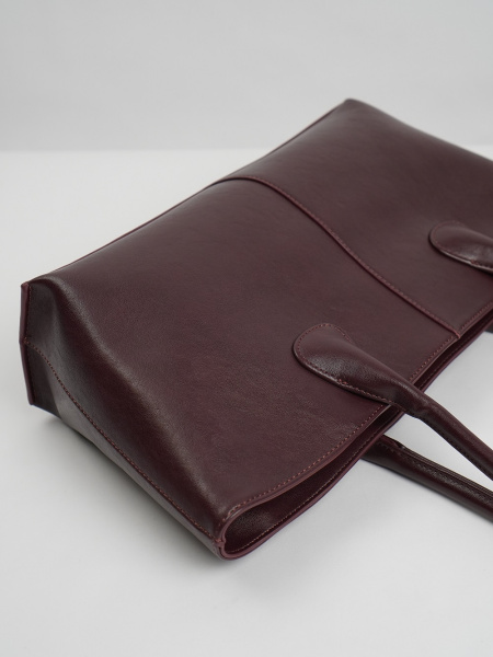 455-41 550239 Сумка тоут женская экокожа Ludor бордовый