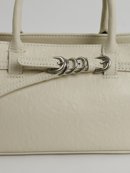 456-71 325 Сумка тоут женская натуральная кожа Ludor бежевый