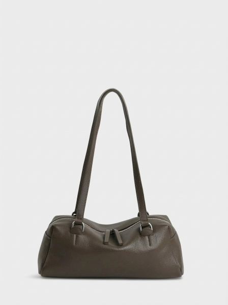 456-68 3713 Сумка доум женская натуральная кожа Ludor темно-коричневый