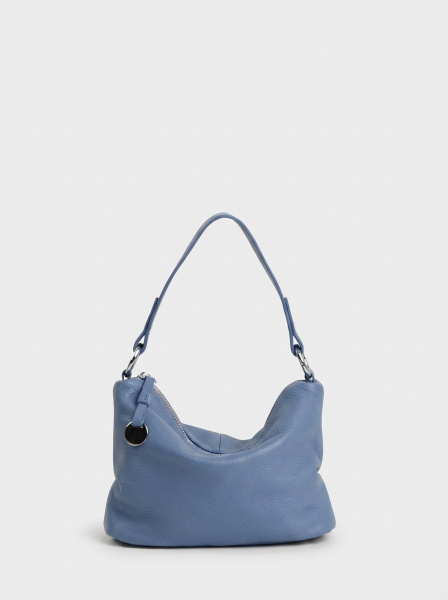 454-73 6661 Сумка хобо женская натуральная кожа Ludor синий