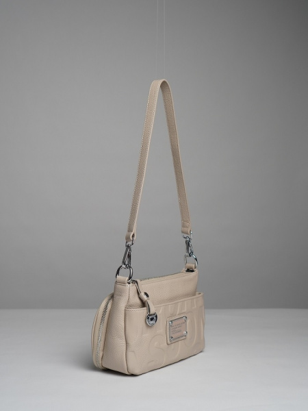 фото 451-28 6003 Сумка кросс-боди женская натуральная кожа Ludor молочный