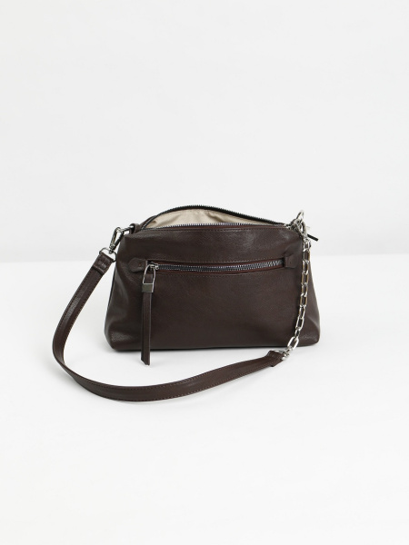 фото 456-14 550275 Сумка кросс-боди женская экокожа Ludor темно-коричневый