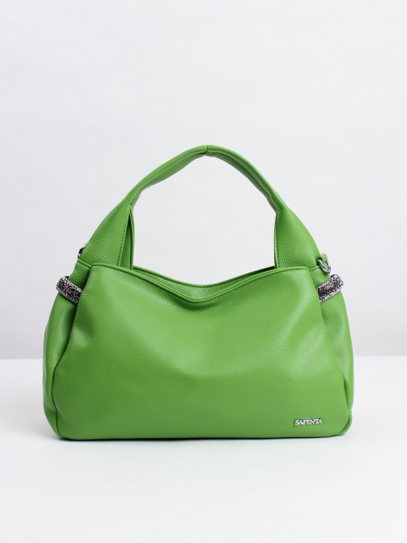 442-53 5250 Сумка хобо женская экокожа Safenta зеленый