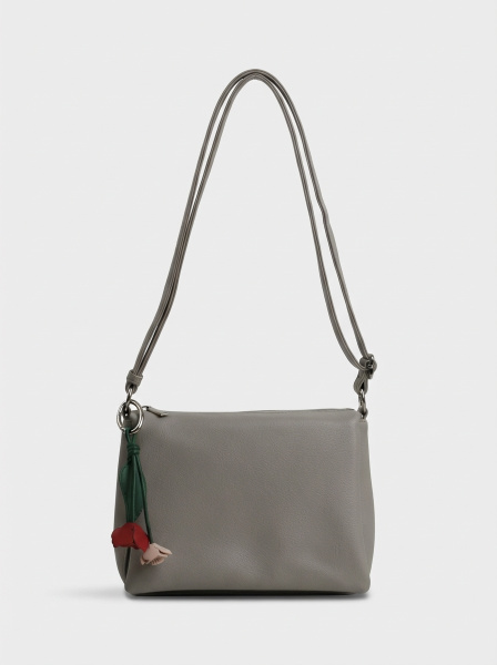 фото 455-91 550207 Сумка кросс-боди женская экокожа Ludor светло-серый