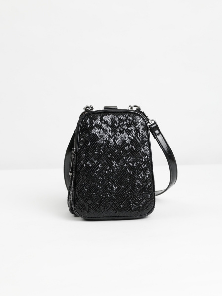 457-06 29133-7 Сумка фрейм женская экокожа Safenta черный