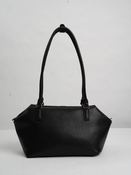 454-87 HR68935 Сумка тоут женская натуральная кожа Ludor черный