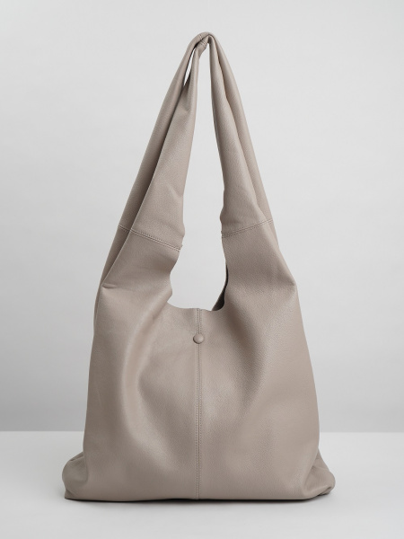 фото 420-19 q5928 Сумка шоппер женская натуральная кожа Polina&Eiterou молочный