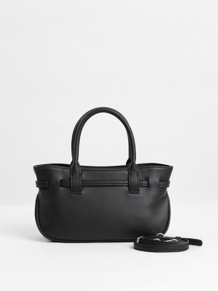 456-88 8845 Сумка тоут женская натуральная кожа Ludor черный