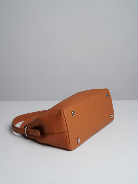 447-70 F9889B Сумка стракчэд женская натуральная кожа Ludor кирпичный