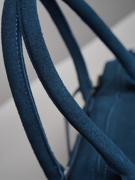 452-57 98420 Сумка доум женская натуральная замша Safenta бирюза